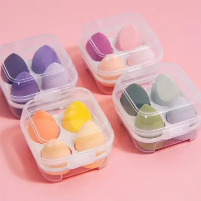 4Pcs Colorful Make Up Blender Sponge Set